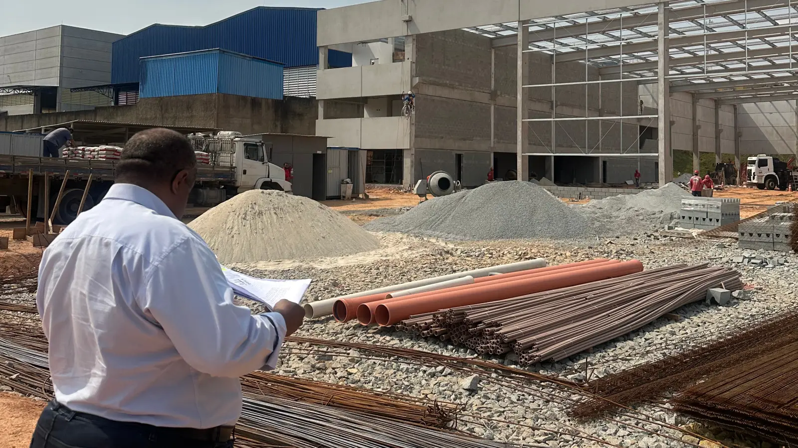 Visita técnica em obra DELMAT